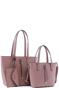 3IN1 TRENDY CLASSY SHOPPER BAG AND CLUTCH SET