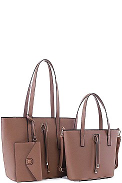 3IN1 TRENDY CLASSY SHOPPER BAG AND CLUTCH SET