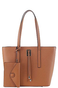 3IN1 TRENDY CLASSY SHOPPER BAG AND CLUTCH SET