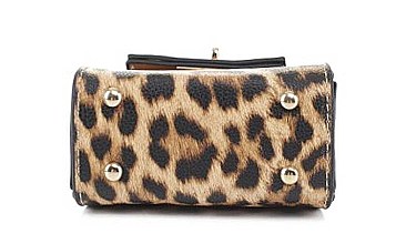 MINI ANIMAL PRINT SATCHEL CROSSBODY BAG