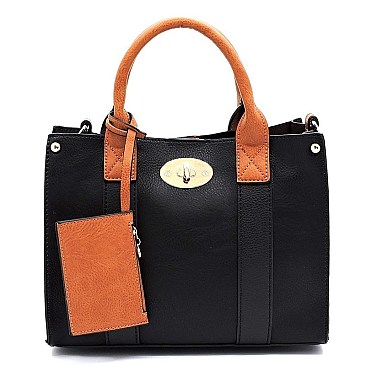 Fashion 3-in-1 Boxy Satchel