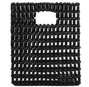 FASHION NATURAL BEAD TOTE BAG