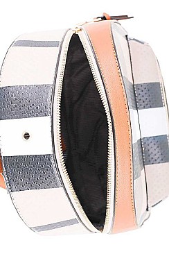 STYLISH CHECK PU LEATHER FASHION BACKPACK JYBL-4125