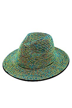 Rhinestone Fedora Hat for Women -  Jazz Party Style