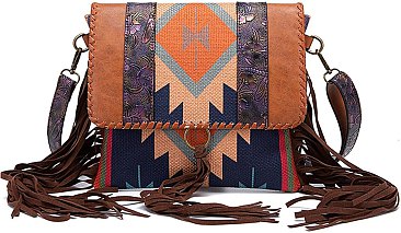 WHOLESALE Bohemian Cotton & Linen Crossbody / Shoulder Bag