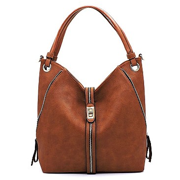 Fashion Zipper Shoulder Bag