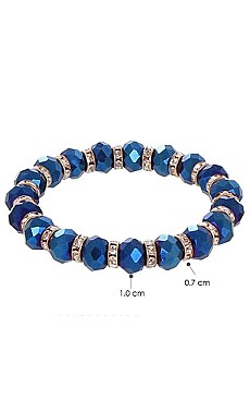 PACK OF 12 FASHIONABLE MULTI BEAD BRACELET