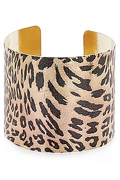 PACK OF 12 ANIMAL PRINT ASSORTED COLOR CUFF BANGLE