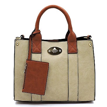 Fashion 3-in-1 Boxy Satchel