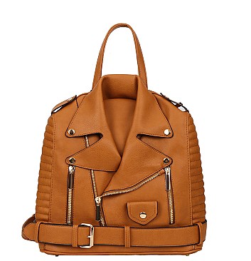 Moto Jacket Design Satchel Backpack