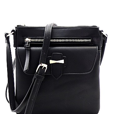 Multi-Pocket Cross Body Messenger