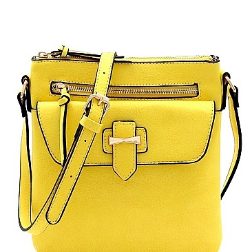 Multi-Pocket Cross Body Messenger
