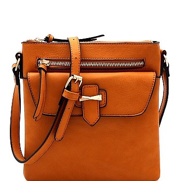 Multi-Pocket Cross Body Messenger