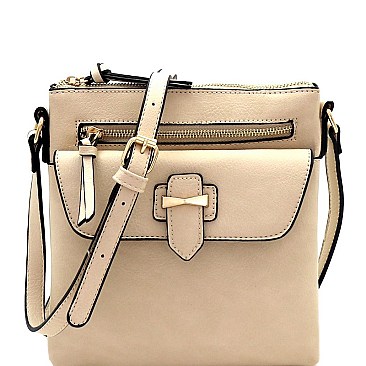Multi-Pocket Cross Body Messenger