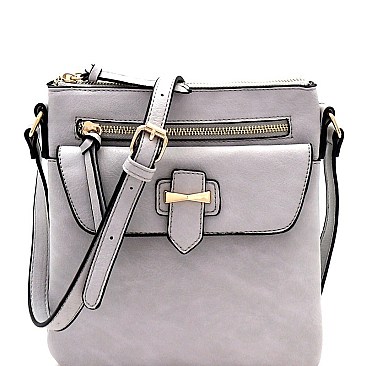 Multi-Pocket Cross Body Messenger