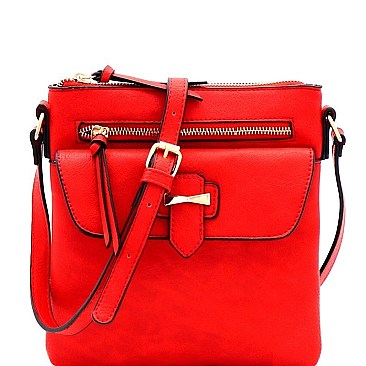 Multi-Pocket Cross Body Messenger