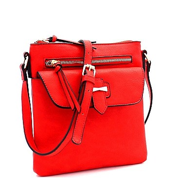 Multi-Pocket Cross Body Messenger