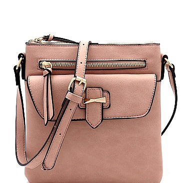 Multi-Pocket Cross Body Messenger