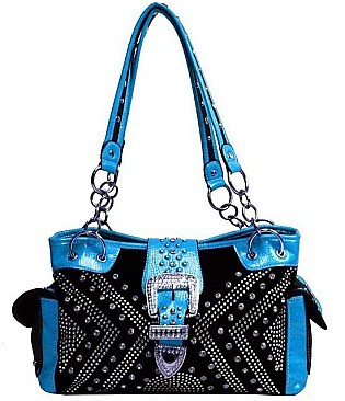 Rhinestone Pattern Western Tote