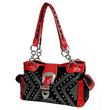 Rhinestone Pattern Western Tote