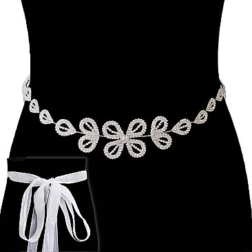 FASHIONABLE RHINESTONE WEDDING SASH TIE BELT SLBTH1894