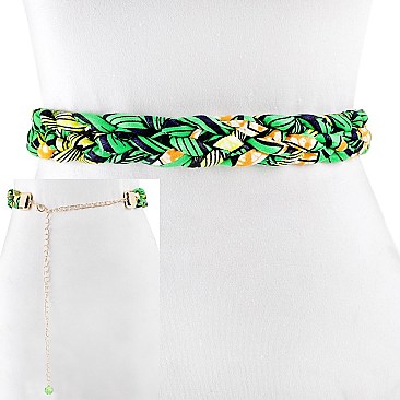 TRENDY KENTE AFRICAN PRINT FABRIC BELT