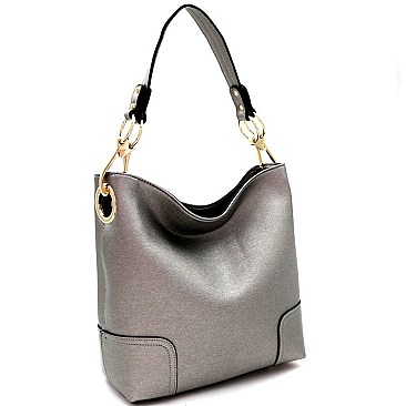 Classic Side Ring Snap Hook Hobo