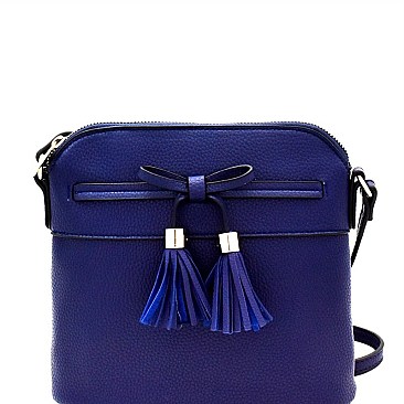 Tassel Bow Accent Cross Body Messenger MH-BW2338