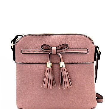 Tassel Bow Accent Cross Body Messenger MH-BW2338