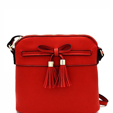 Tassel Bow Accent Cross Body Messenger MH-BW2338