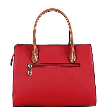 Two-Tone Structured Satchel