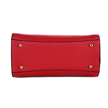 Two-Tone Structured Satchel