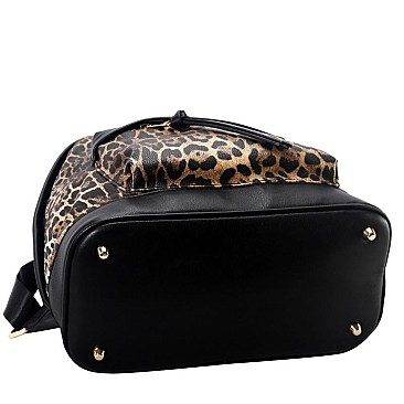 Leopard Print Fashion Backpack