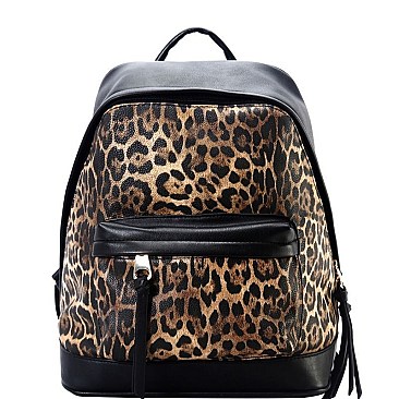 Leopard Print Fashion Backpack