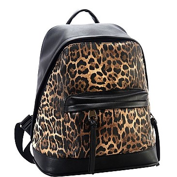 Leopard Print Fashion Backpack