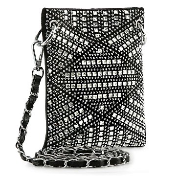 Rhinestone Covered Petite Crossbody Sling