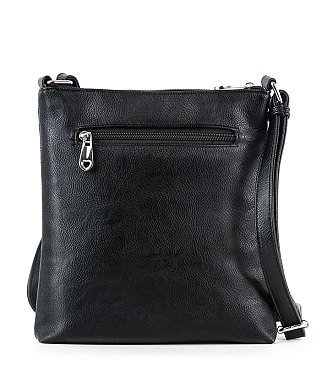 Rhinestone Zebra Patterned Crossbody Sling