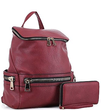 MULTI POCKET BACKPACK WITH WALLET
