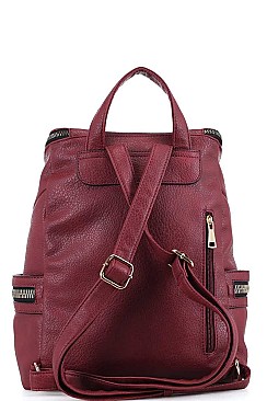 MULTI POCKET BACKPACK WITH WALLET