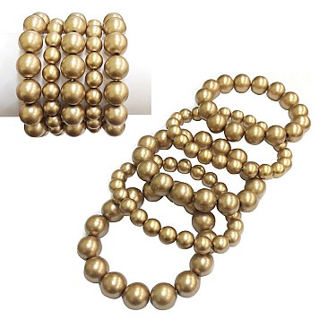 5-LINE PEARLS STRETCH BRACELET