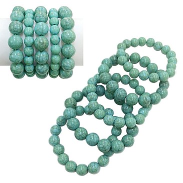 5-LINE PEARLS STRETCH BRACELET