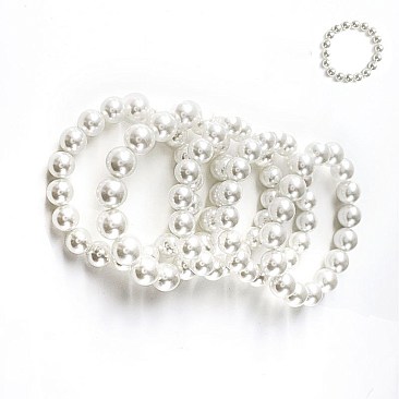 5-LINE PEARLS STRETCH BRACELET