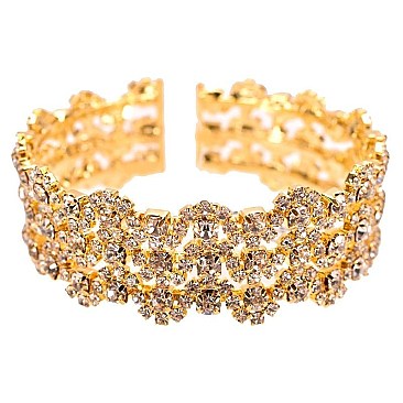 CHUNKY RHINESTONE CUFF BRACELET