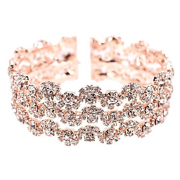 CHUNKY RHINESTONE CUFF BRACELET