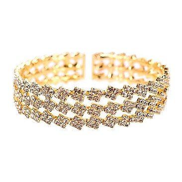 SQUARE GEM RHINESTONE BRACELET