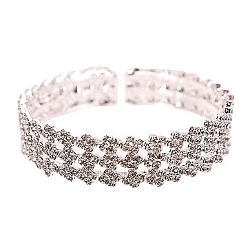 SQUARE GEM RHINESTONE BRACELET