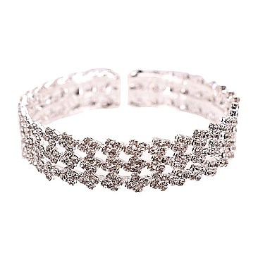 SQUARE GEM RHINESTONE BRACELET