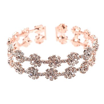 FLOWER BLING RHINESTONE BRACELET