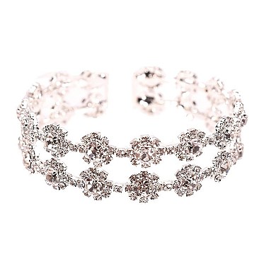 FLOWER BLING RHINESTONE BRACELET