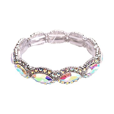 RHINESTONE ACCENT STRETCH BRACELET